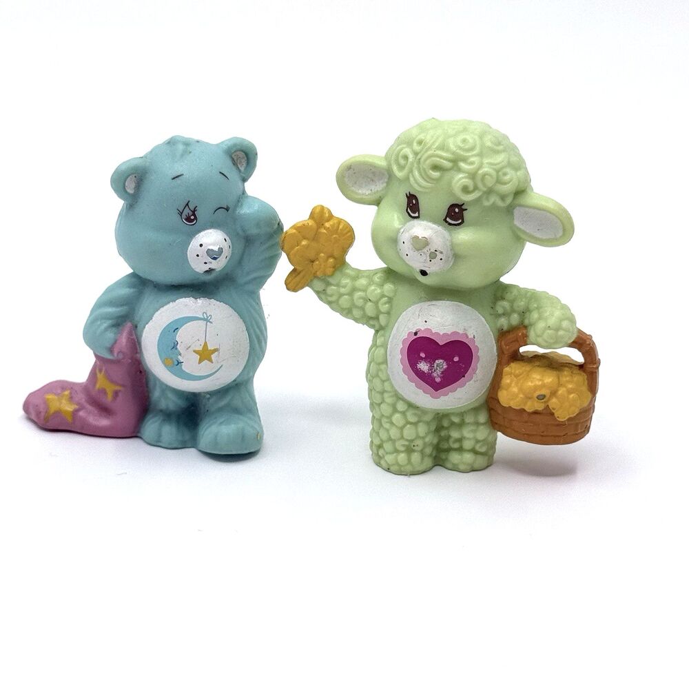 Care Bears Bedtime Bear Gentle Heart Lamb 1985 Poseable Figures